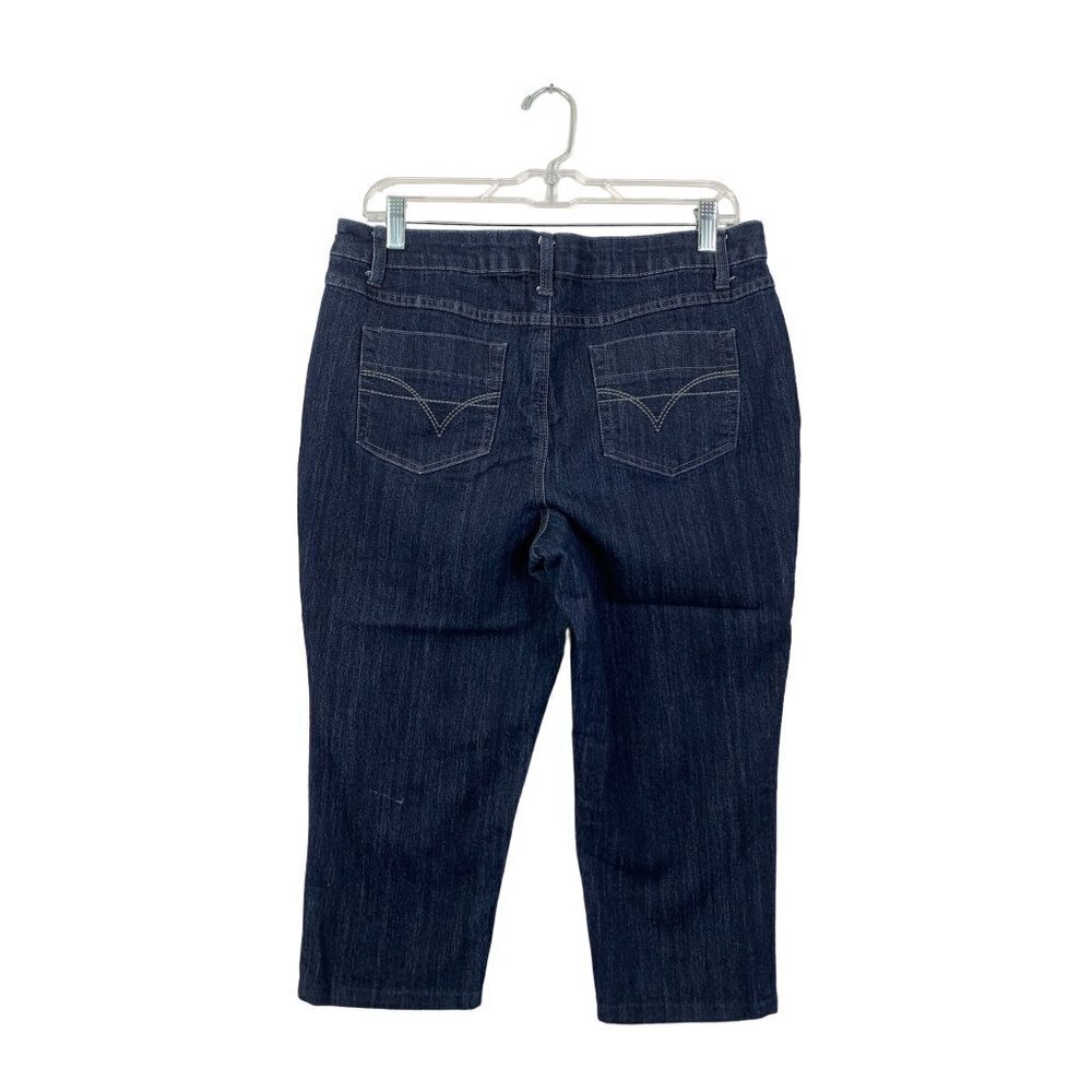 Cato Premium Women's Dark Denim Capri - Picture 2 of 8